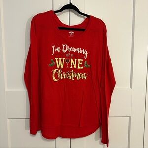 Holiday Time Wine Christmas Sweater size 2X